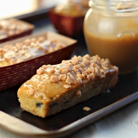 Mini Banana Loaves with Toffee