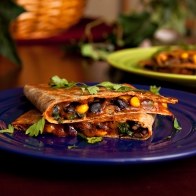 Hearty Black Bean Quesadillas