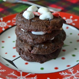 Peppermint Hot Chocolate Cookies