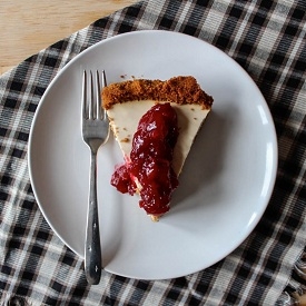 Yogurt Pie with Gingersnap Crust