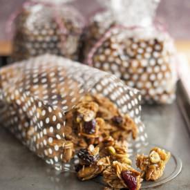 Cherry Pistachio Granola Clusters