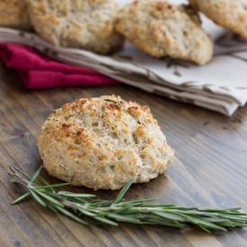 Rosemary Parmesan Drop Biscuits