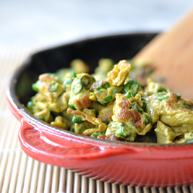 Stir-Fried Eggs with Snake Beans