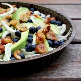 Fennel Chestnut salad w/ blueberry