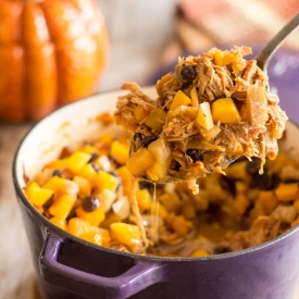 Apple Squash Pulled Pork Casserole