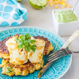 Corn and Avocado Fritters