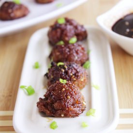 Saucy Asian Meatballs with Glaze