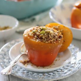 Cinnamon Nut Stuffed Persimmons