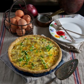 Bacon and Leek Quiche