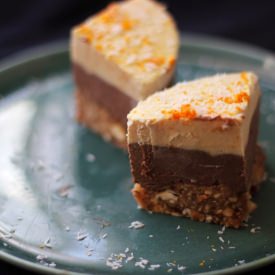 Raw Chocolate Orange Ice Cream Cake