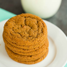 Soft and Chewy Gingersnap Cookies