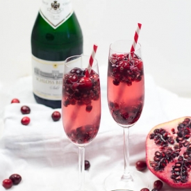 Cranberry Pomegranate Champagne