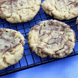 Peanut Butter Nutella Swirl Cookies