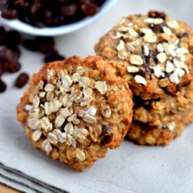 Apple, Raisin Oat Breakfast Cookies