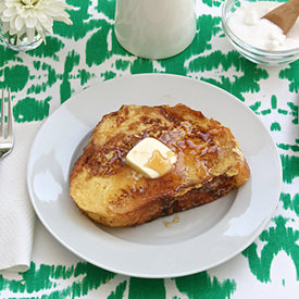 5-Ingredient Eggnog French Toast