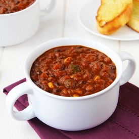 Spicy 4 Bean Vegetarian Chili