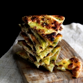 Muti-Layer Scallion Flat Breads