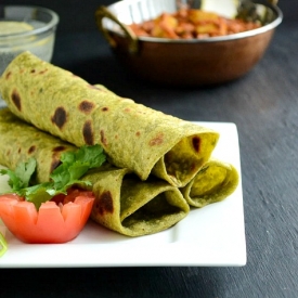 Lentil Spinach Paratha