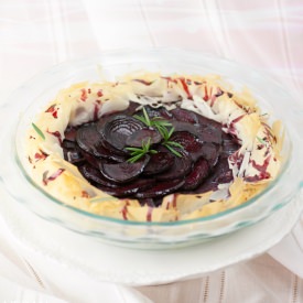 Rosemary Balsamic Beet Phyllo Tart