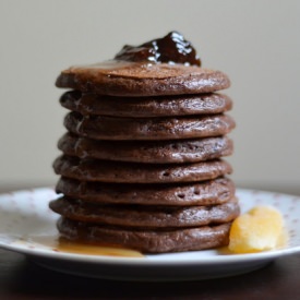 Brownie Hazelnut Pancakes