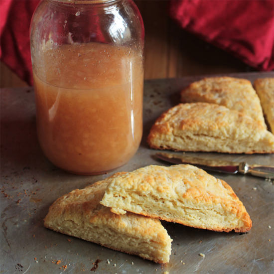 Pear Jam and Butter Scone