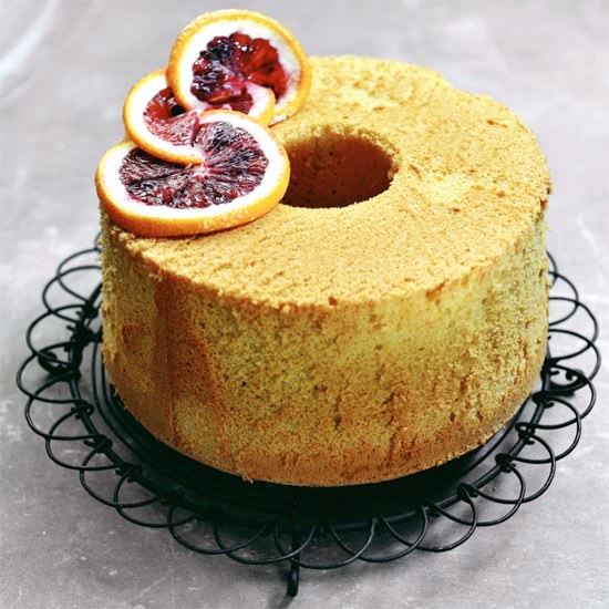 Blood Orange Chiffon Cake