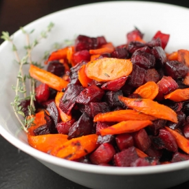 Roasted Carrots and Beets w Thyme