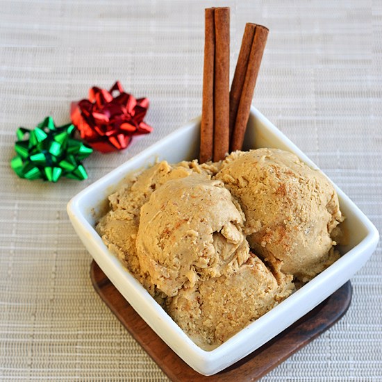 Paleo Egg Nog Ice Cream