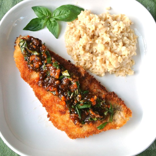 Crispy Snapper with Spicy Basil