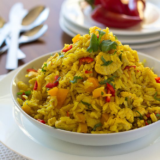 Healthy Chicken and Rice Bowl