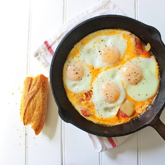 Steamed Tomatoes and Eggs