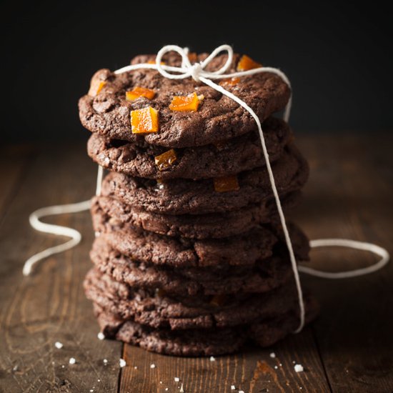 Candied Orange & Chocolate Cookies