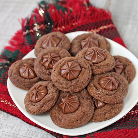 Soft Chocolate Gingerbread Cookies