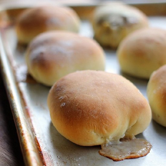 Philly Cheesesteak Stuffed Rolls