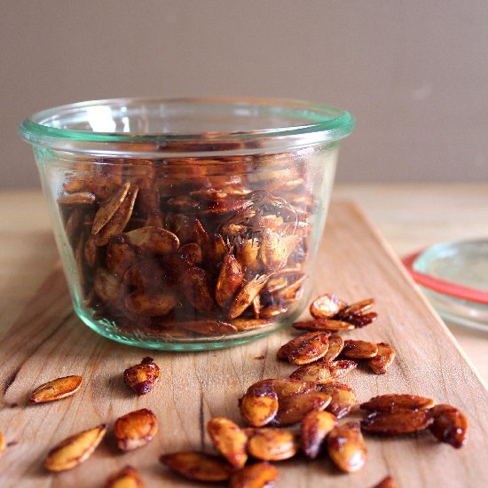 Cinnamon Orange Pumpkin Seeds