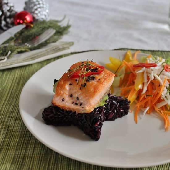 Salmon and Fresh Coconut Salad