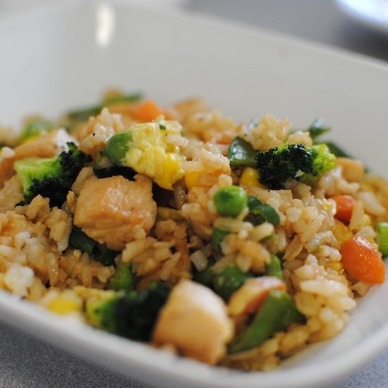 Veggie-Packed Chicken Fried Rice