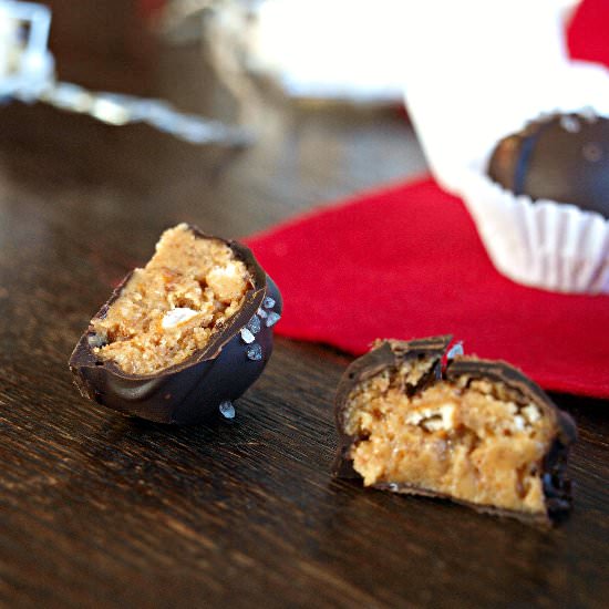 Peanut Butter-Pretzel Pralines