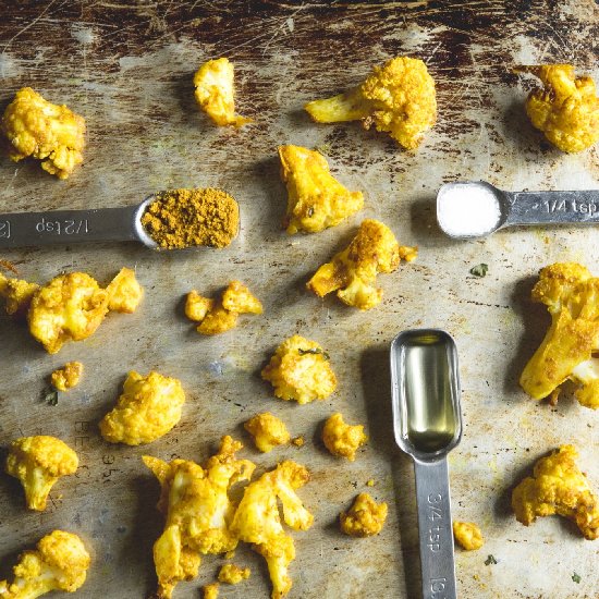 Roasted Curry Cauliflower