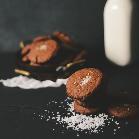 Cocoa Cinnamon Sea Salt Cookies