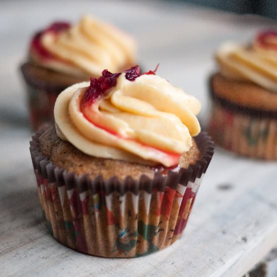 Pumpkin Pecan Cupcakes