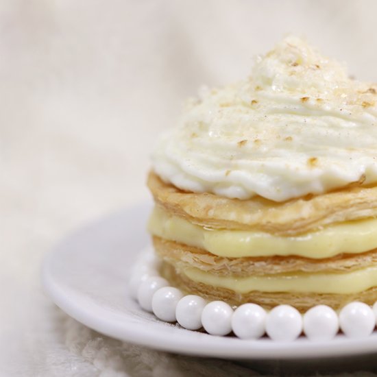 Eggnog Mille Feuille