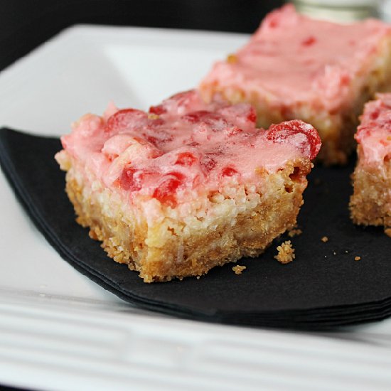 Iced Cherry Squares