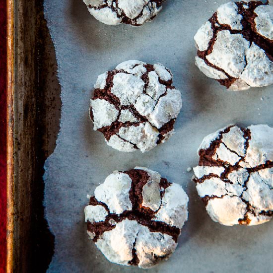 Chocolate Crackle Cookies