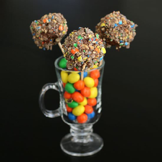 Peanut M&M’s Cake Pops