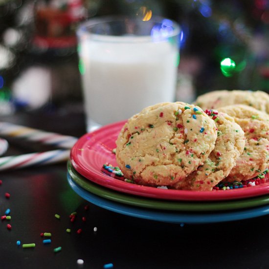 Confetti Cake Batter Cookies