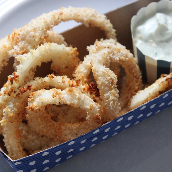 Baked Truffle Onion Rings