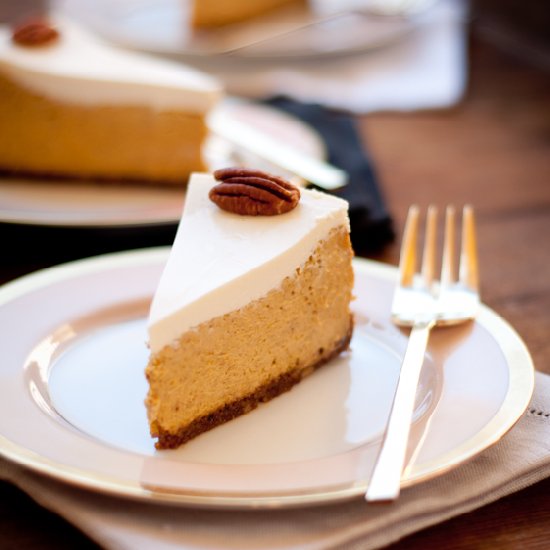 Bourbon Pumpkin Cheesecake