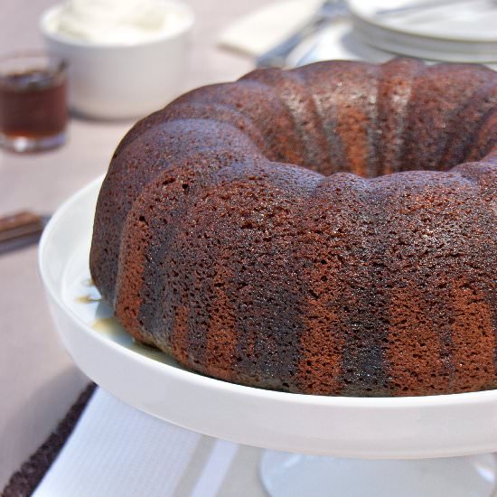 Chocolate Espresso Syrup Cake