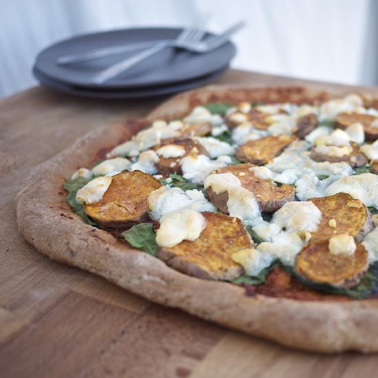 Roasted Sweet Potato Pizza